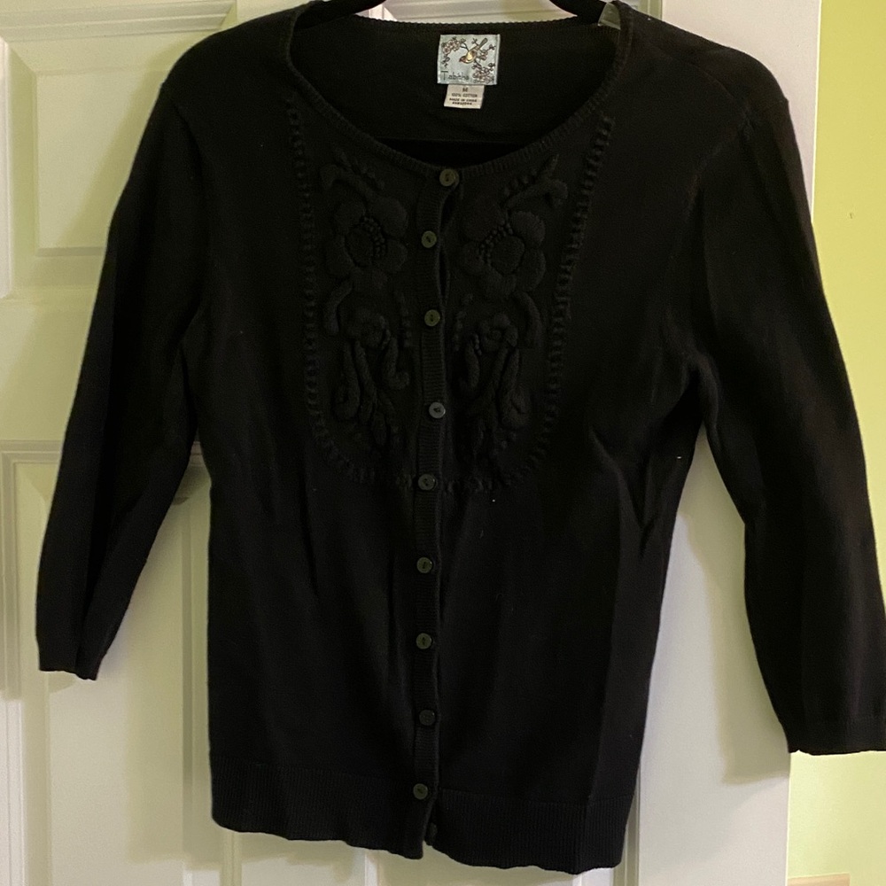 Anthropologie Tabitha embroidered cardigan